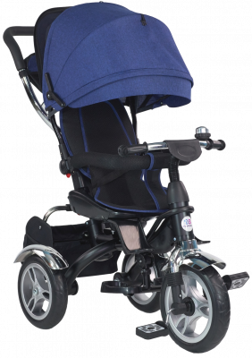 Детский трехколесный велосипед   
TSTX-6688-4  - Цвет темно-синий - Картинка #1